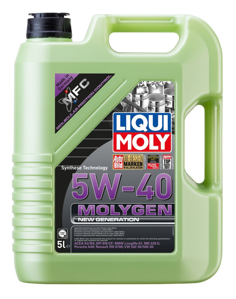 Моторное масло Molygen New Generation 5W-40 (НС-синтетическое,5л)