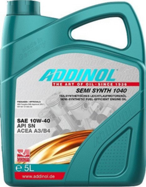 Моторное масло ADDINOL Semi Synth 1040 SAE 10W-40 (5л)