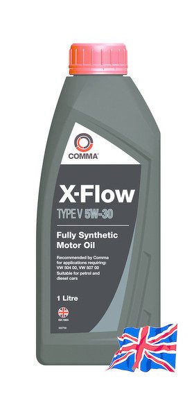 Моторное масло COMMA 5W30 X-FLOW TYPE V, 1л, XFV1L