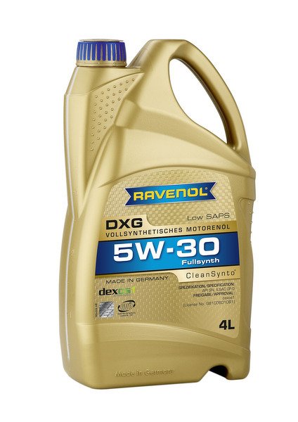 Моторное масло RAVENOL DXG, 5W-30, 4л, 4014835732391