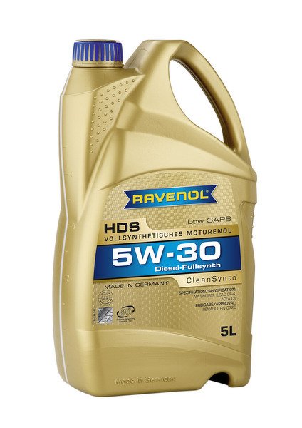 Моторное масло RAVENOL HDS Hydrocrack Diesel Specif, 5W-30, 5л, 4014835723252