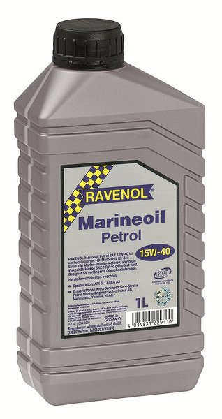 Моторное масло RAVENOL Marineoil PETROL, 15W-40, 1 л, 4014835629110