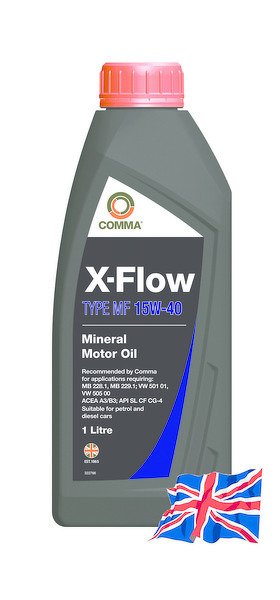 Моторное масло COMMA 15W40 X-FLOW TYPE MF, 1л, XFMF1L