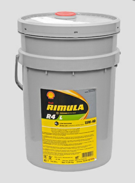 SHELL 15W40 (20L) Rimula R4 X масло мотор. ACEA E7,API CJ-4/CI-4+/CI-4/CH-4/CG-4/CF-4/CF,Volvo VDS3