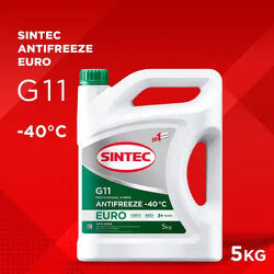 Антифриз Sintec Euro G11 green -40 5кг