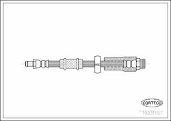 Тормозной шланг передний (470mm)