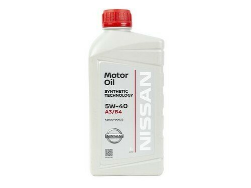 Моторное масло NISSAN Motor Oil, 5W-40, 1л, KE90090032R