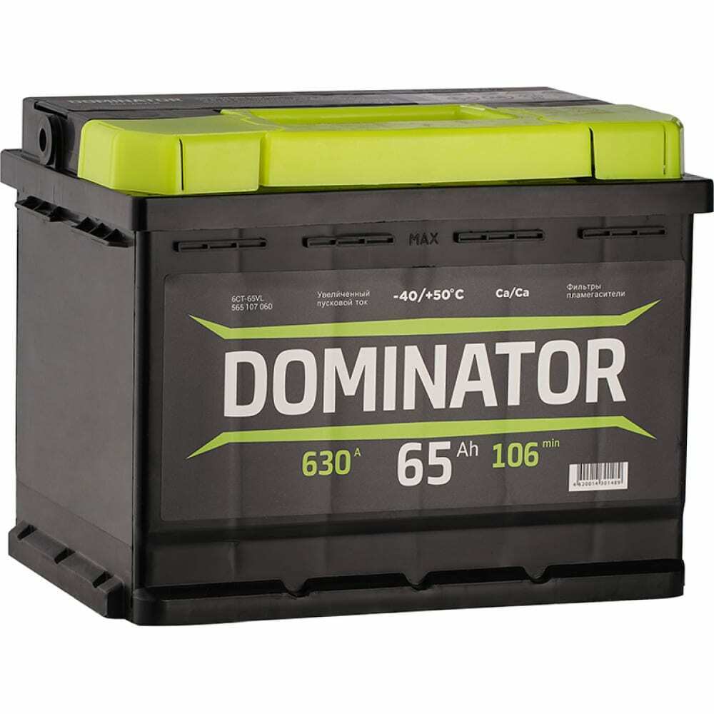 Аккумулятор dominator 6ст-65 242/175/190 (630а)