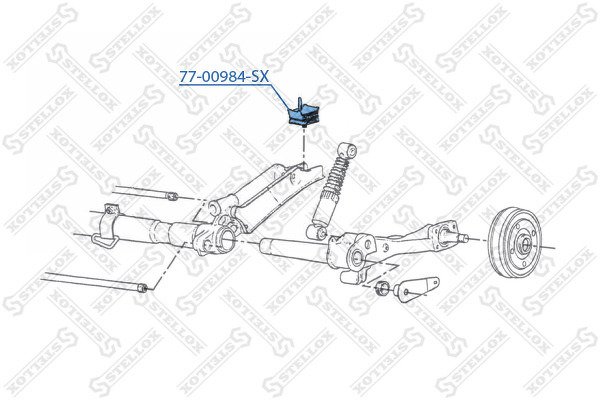 Сайлентблок зад. балки п. Peugeot 205/309, Citroen ZX 1.0-1.9GTi 83-94