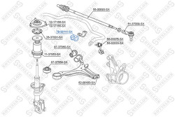 Втулка стабилизатора переднего центральная d27 Honda CR-V II 2.0/2.2CTDi 01-06