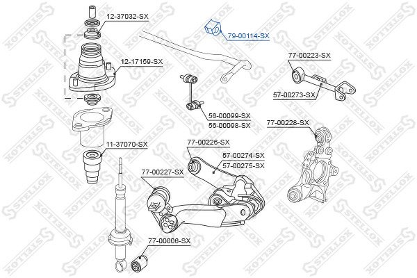 Втулка стабилизатора заднего d18 Honda CR-V 2.0 i-VTEC/2.2 i-CTDi 07>