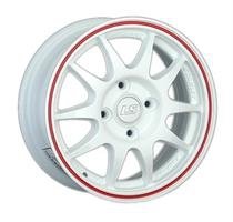 Колесный диск LS Wheels 204 7x16/5x105 D63.3 ET36 белый с красной полосой (WRL)