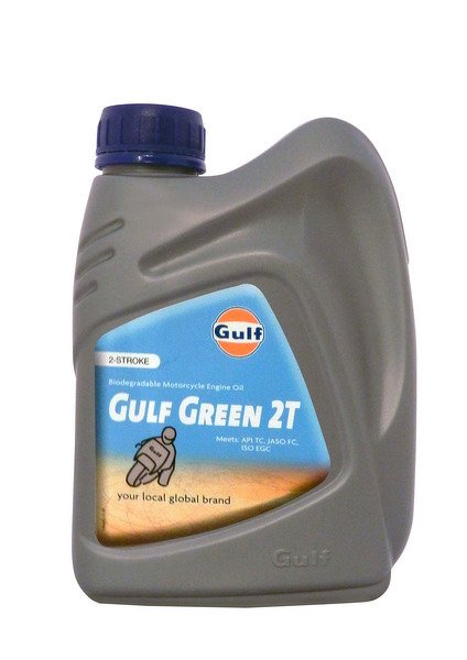 Моторное масло для 2-Такт двигателей GULF Green 2T (1л)