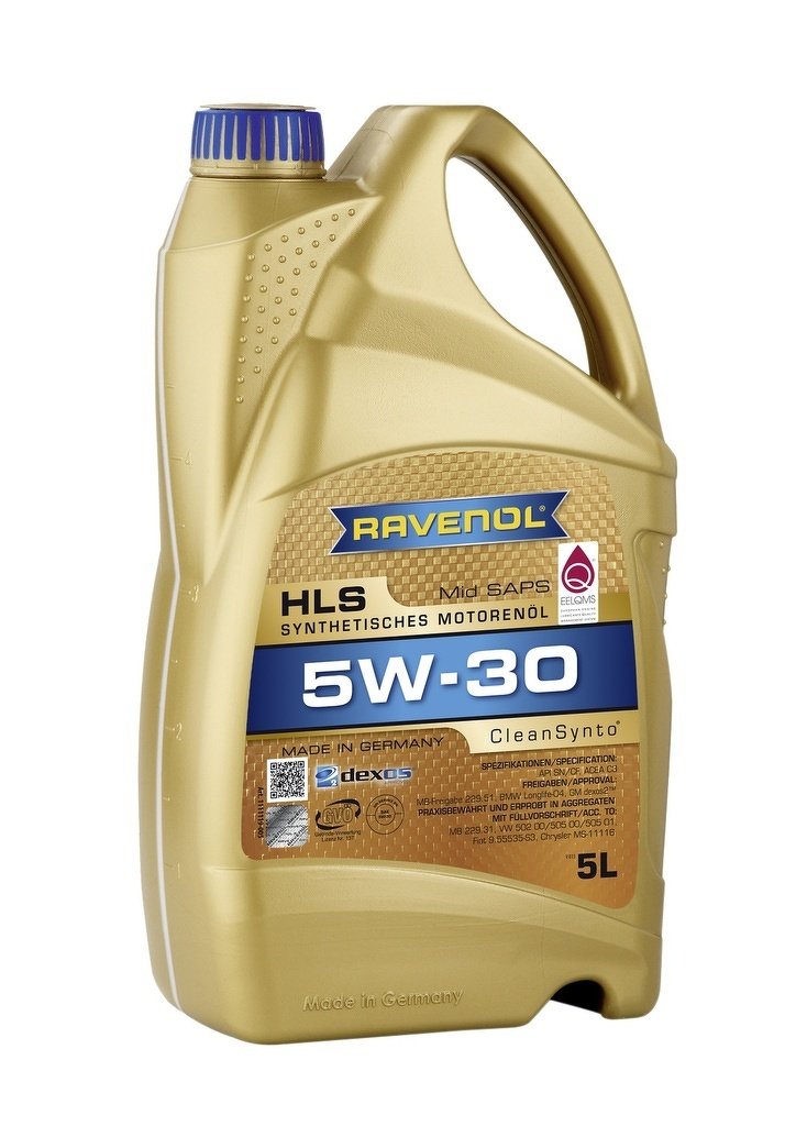 Моторное масло RAVENOL HCS, 5W-40, 5л, 4014835723955