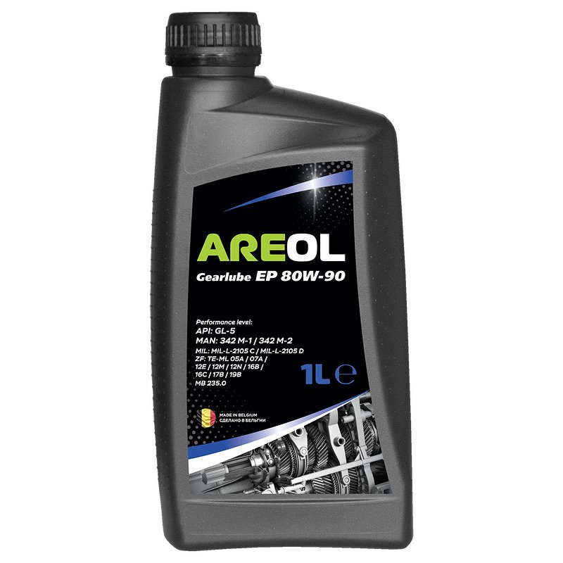 Масло трансмиссионное минеральное AREOL Gear Oils Gearlube EP 80W-90 1 L
