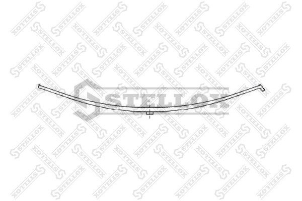 Рессора однолистовая 1/43x75x43 650+600 ROR