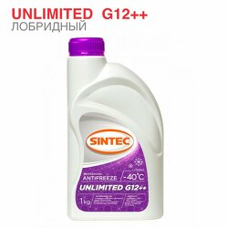 Aнтифриз -40 UNLIMITED G12++ красн-син 1кг