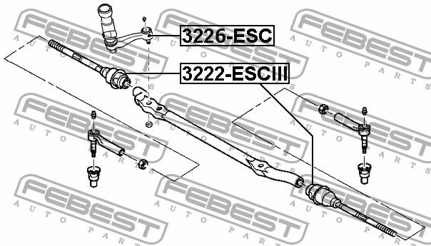 СОШКА РУЛЕВАЯ 3226-ESC