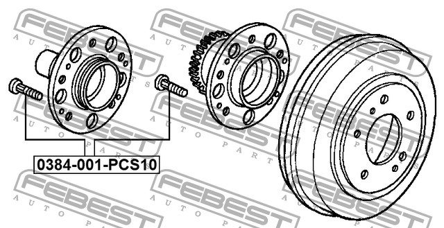 ШПИЛЬКА КОЛЁСНАЯ (10 ШТ. В УПАКОВКЕ) 0384-001-PCS10