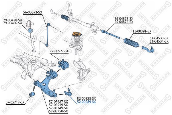 Опора шаровая Ford Focus C-Max all 04-07, Volvo S40/V50 04>