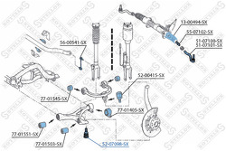 Опора шаровая нижняя MB W164 all 05>/W251 3.5/5.0/2.8CDI 06>