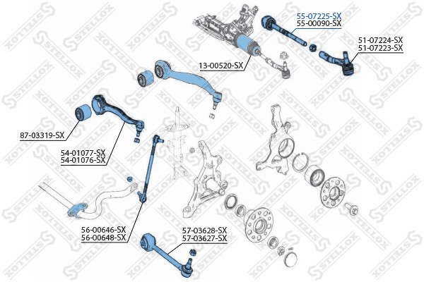 Тяга рулевая MB W204/C209 06>