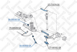 Тяга стабилизатора заднего Ford Kuga 2.0TDCi-2.5 4x4 08>