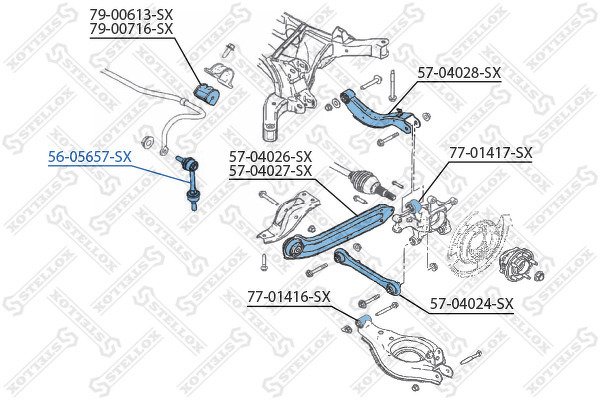 Тяга стабилизатора Chevrolet Captiva 06>