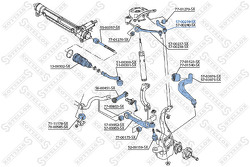 Рычаг задний верхний левый Audi A4 1.8-2.0TFSi/2.0-3.0TDi 07>