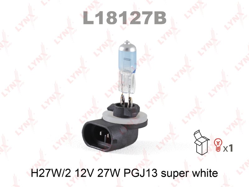 Лампа галогенная H27 12V 27W PGJ13 (881) SUPER WHITE