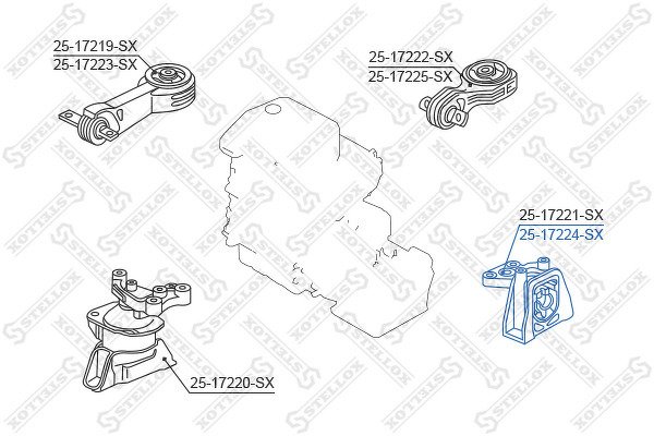 Подушка двигателя передняя левая Honda Civic FD 2006-2012