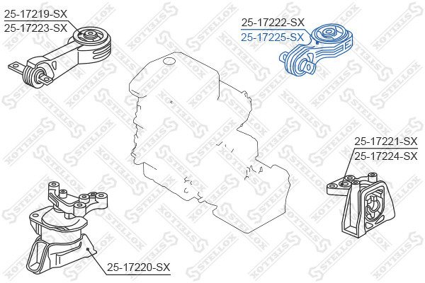 Подушка двигателя задняя Honda Civic FD 2006-2012