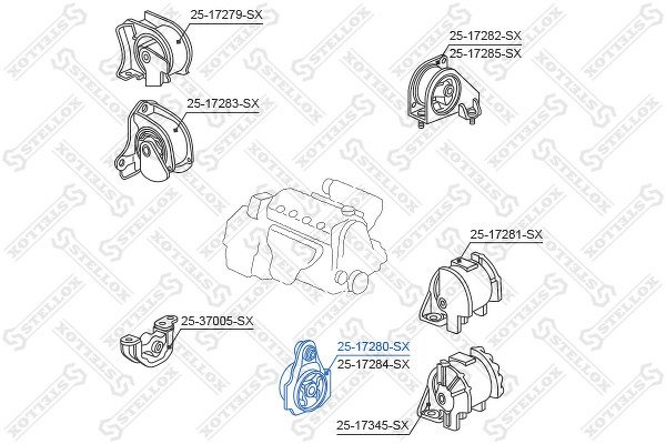 Подушка двигателя передняя левая Honda Hr-V GH1/GH2/GH3/GH4 1998-2005