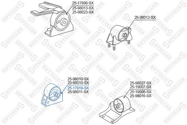 Подушка двигателя передняя Toyota Corolla AE100/EE100/CE100 1991-1997