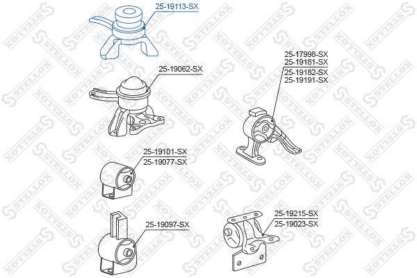 Подушка двигателя праваяToyota Gaia ACM10/SXM10 98-04