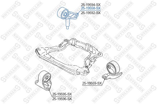 Подушка двигателя задняяToyota Duet M101A/M111A 98-04