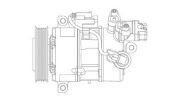 Компрессор кондиц. для а/м BMW 3 (E90) (05-)/1 (E81) (04-)