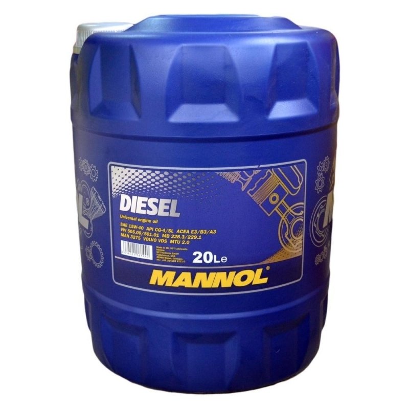 Моторное масло MANNOL DIESEL, 15W-40, 20 л, 4036021161440
