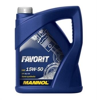 Моторное масло MANNOL FAVORIT, 15W-50, 5 л, 4036021505404