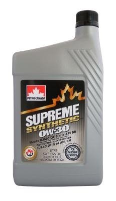 Моторное масло PETRO-CANADA Supreme Synthetic, 0W-30, 1л, 055223611397