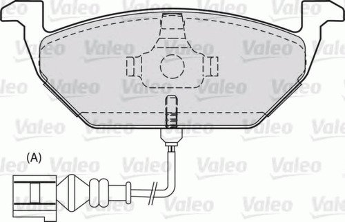 Колодки дисковые, VALEO, 598408