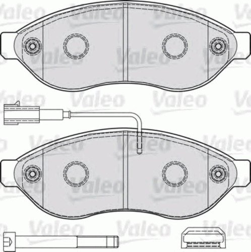 Колодки дисковые, VALEO, 598891