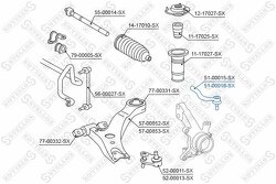 Наконечник рулевой наружный правый Toyota Camry ACV3/ACV4/MCV30 03>