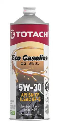 Totachi eco gasoline 5w-30 (1l)_масло моторн. синт.api sncf, ilsac gf-5, ford wss-m2c-946a