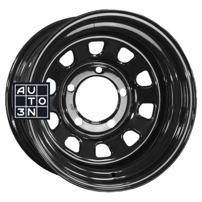 Диск колесный 8x15/5x139,7 ET-25 D110 УАЗ Semicircle Gloss Black (LTM)