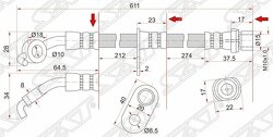 Шланг тормозной передний (Таиланд) TOYOTA RAV4 00-05 LH