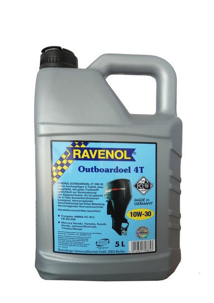 Моторное масло RAVENOL Outboardoel 4T, 10W-30, 5л, 4014835708853