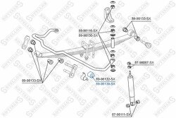 Втулка стабилизатора центральная Toyota Land Cruiser ##J80/#ZJ7# 90>/Hi-Ace 82-88