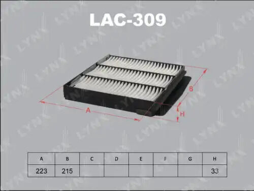 Фильтр салона Замена снятым LAC-306, LAC-311