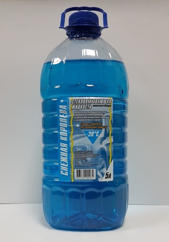 Зимняя жидкость для стеклоомывателя, СНЕЖНАЯ КОРОЛЕВА -30*С, 5 л, ХИМТЕХ, NZ01